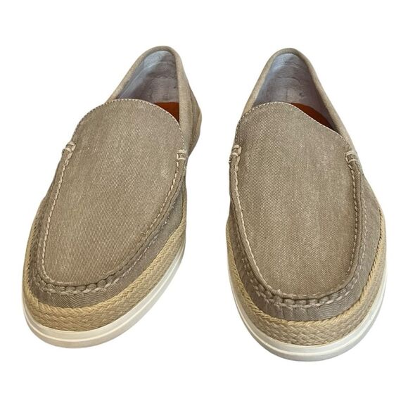 Martin Dingman | Watercolor Venetian Washed Canvas Loafer - Oyster 9.5 - Picture 8 of 10